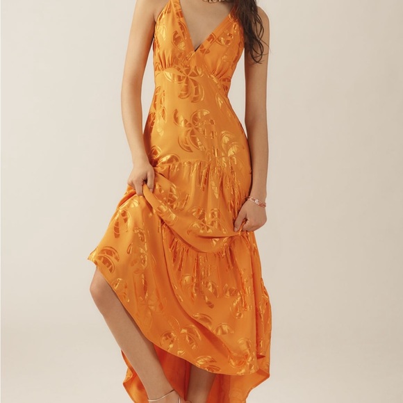 FARM Rio Dresses & Skirts - Farm Rio x Anthropologie V-Neck Tiered Maxi Dress